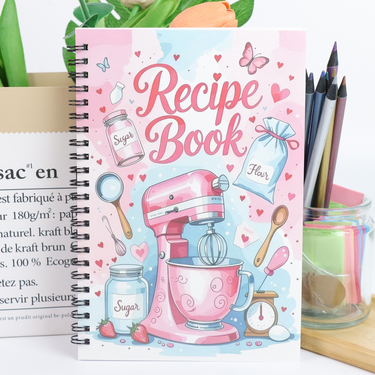 Meal Prep Plan - Personal Recipe Book -for Handwritten Cooking