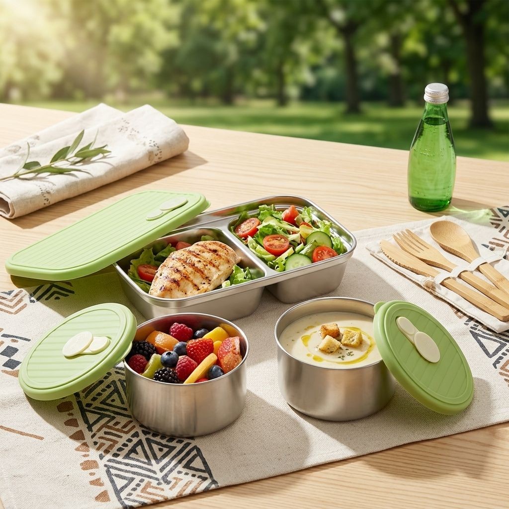 Meal Prep Meal Ideas - Microwave Safe 304 Stainless Steel Bento