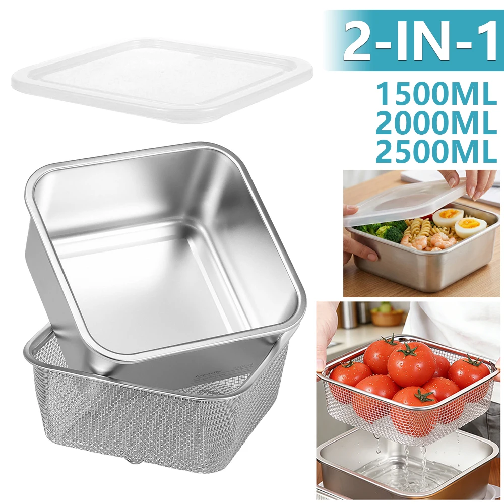 Meal Prep Rice - 2 in 1 Stainless Steel Fruit