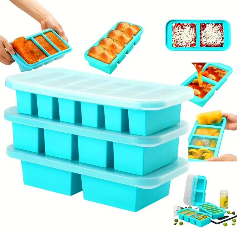 Meal Prep Menu - 2 or 3-piece Silicone Freezer Tray