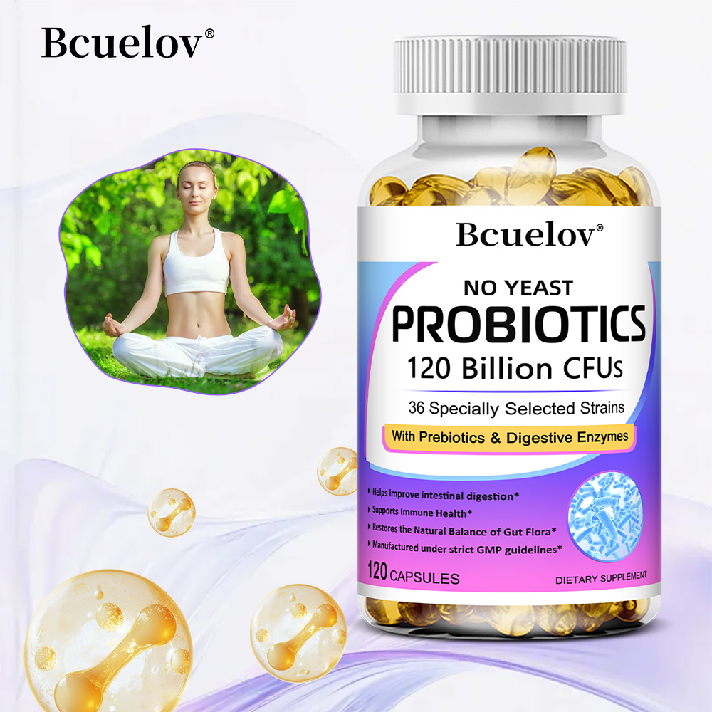 Meal Prep Co - Digestive Enzymes+Probiotics,Promote Digestive and Intestinal Health,Support
