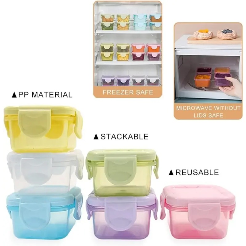 4Pcs Mini Airtight Food Storag - Meal Prep Plan ulasan dan harga