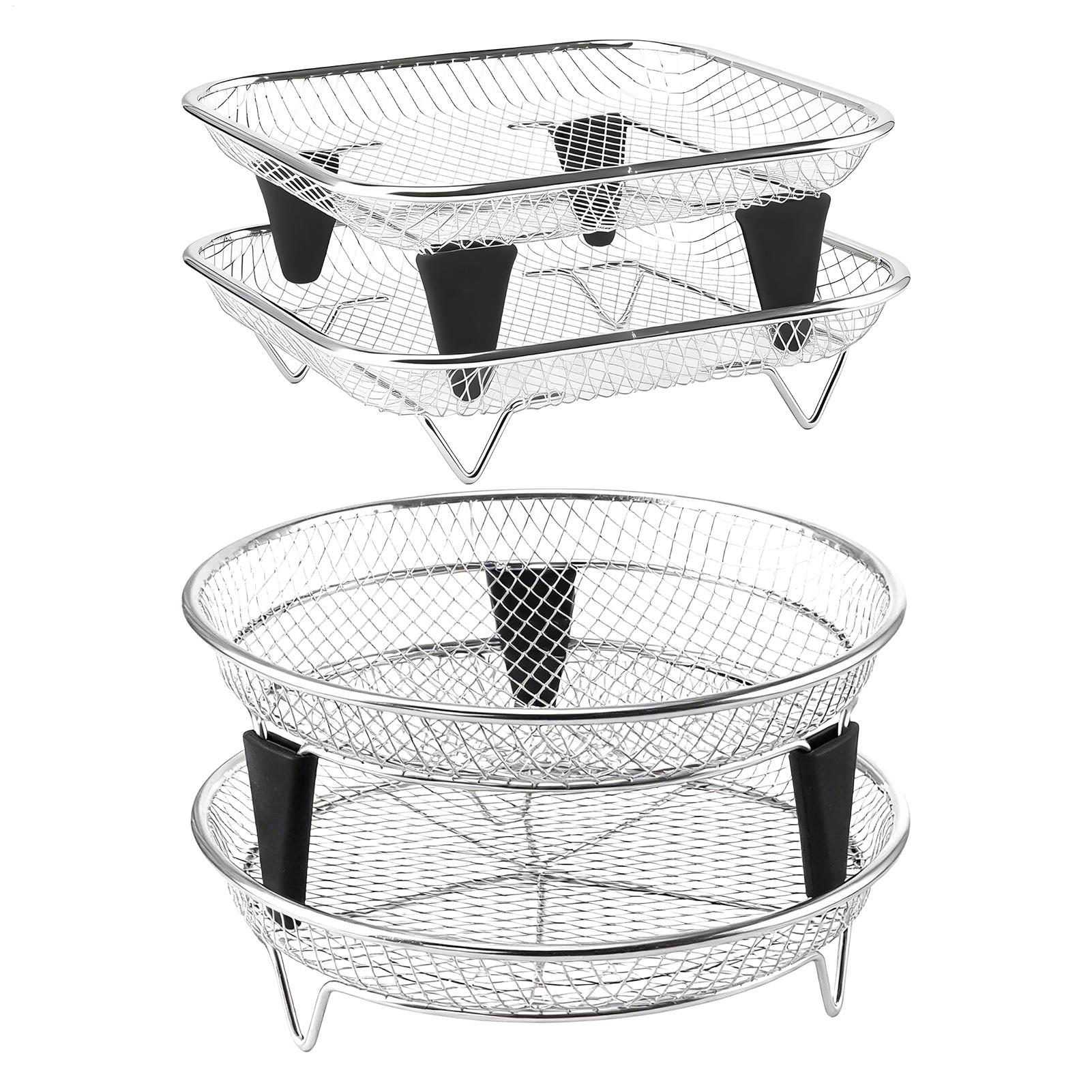Air Fryer Basket Stainless Ste - Meal Prep Menu ulasan dan harga