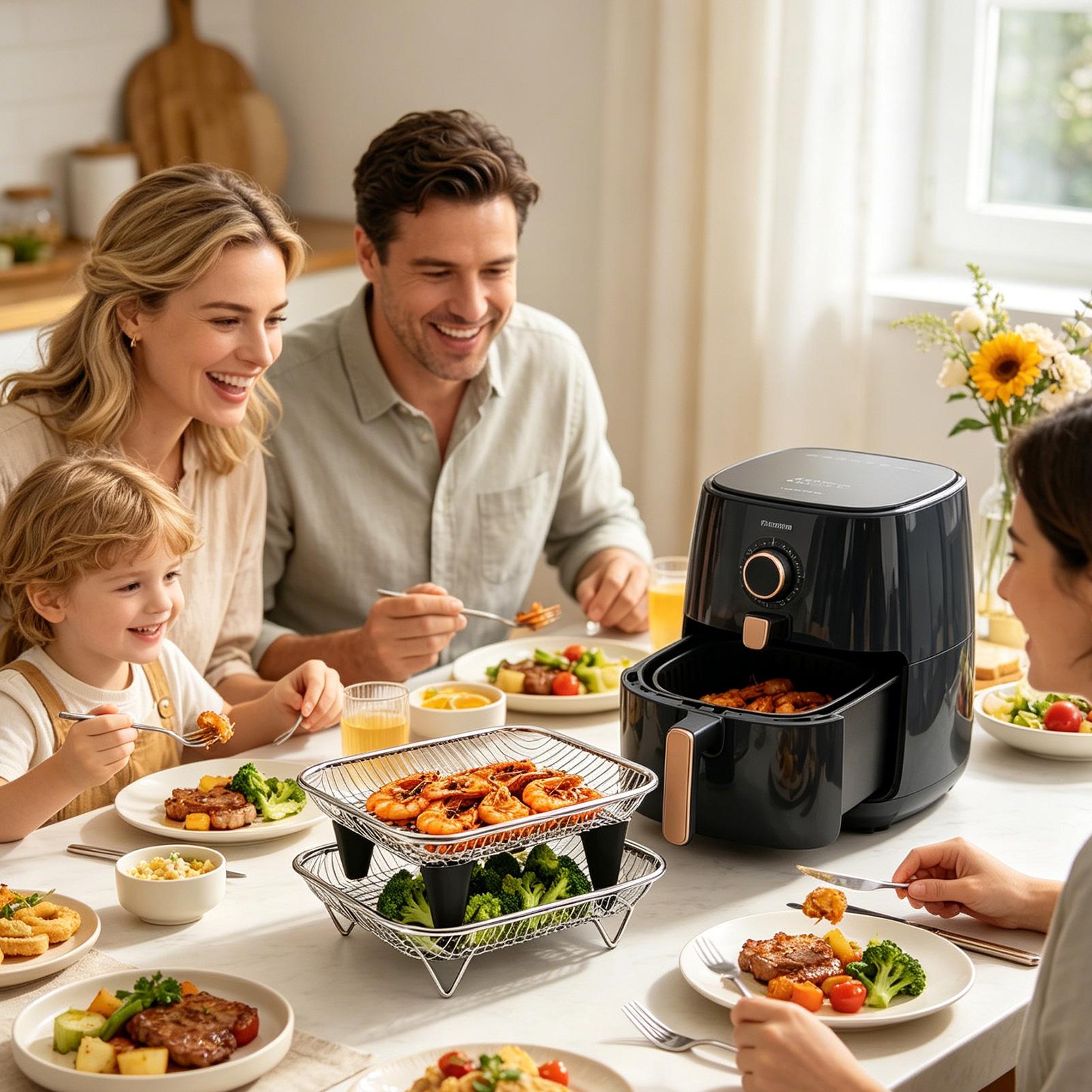 Air Fryer Basket Stainless Ste - Meal Prep Menu ulasan dan harga
