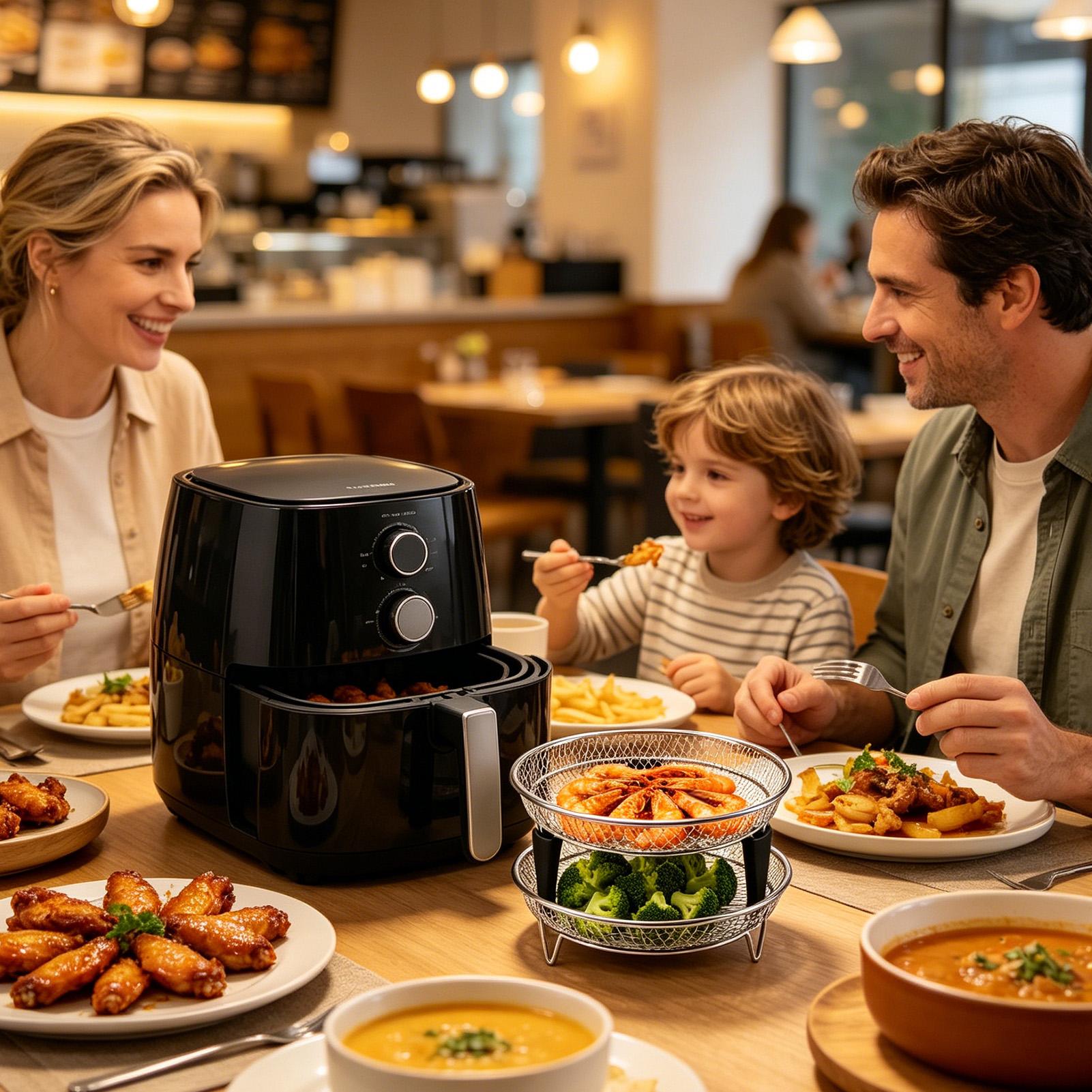 Air Fryer Basket Stainless Ste - Meal Prep Menu ulasan dan harga