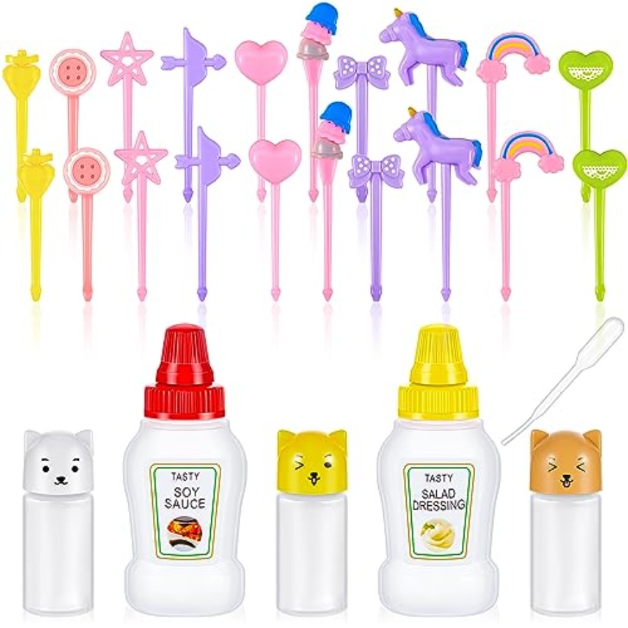 26 Pcs Lunch Bento Soy Sauce C - Sauce Squeeze Bottle ulasan dan harga