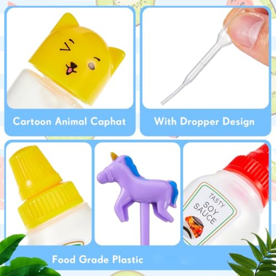 26 Pcs Lunch Bento Soy Sauce C - Sauce Squeeze Bottle ulasan dan harga