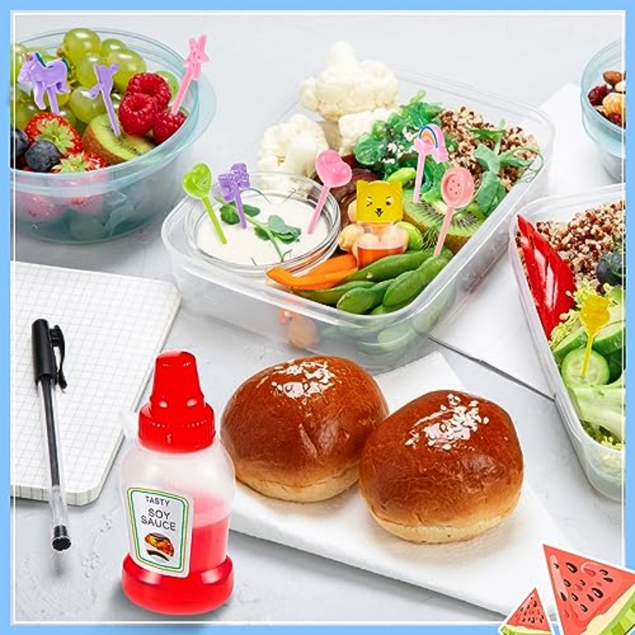 26 Pcs Lunch Bento Soy Sauce C - Sauce Squeeze Bottle ulasan dan harga