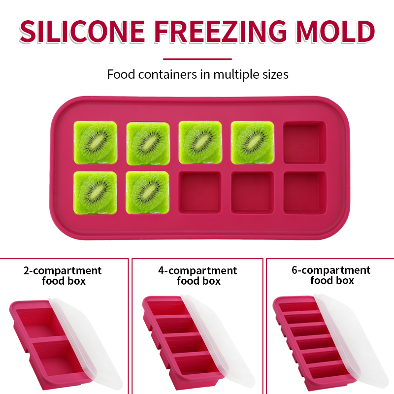 2 Or 3-Piece Silicone Freezer  - Meal Prep Menu ulasan dan harga
