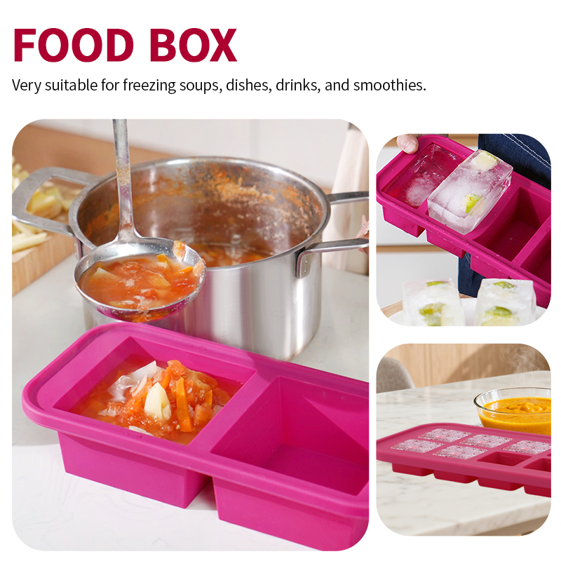 2 Or 3-Piece Silicone Freezer  - Meal Prep Menu ulasan dan harga