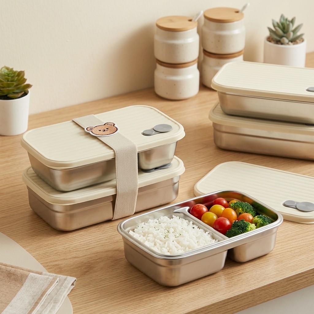 Stainless Steel Bento Box Meta - Meal Prep Meal Ideas ulasan dan harga