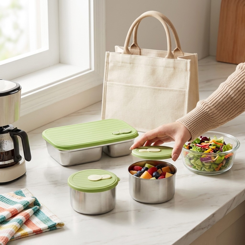 Microwave Safe 304 Stainless S - Meal Prep Meal Ideas ulasan dan harga