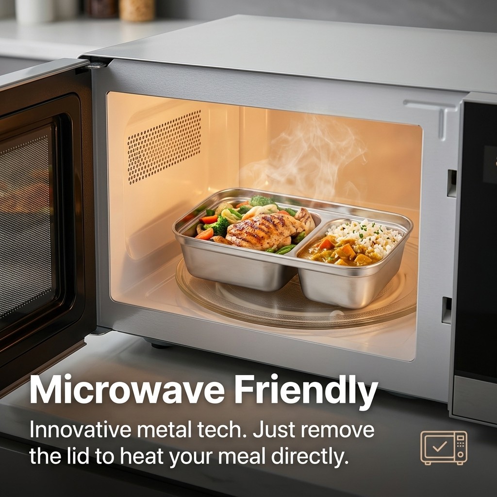 Microwave Safe 304 Stainless S - Meal Prep Meal Ideas ulasan dan harga