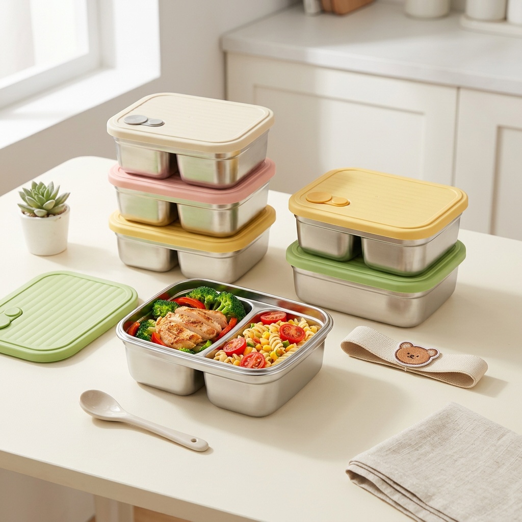 Microwave Safe 304 Stainless S - Meal Prep Kinder ulasan dan harga