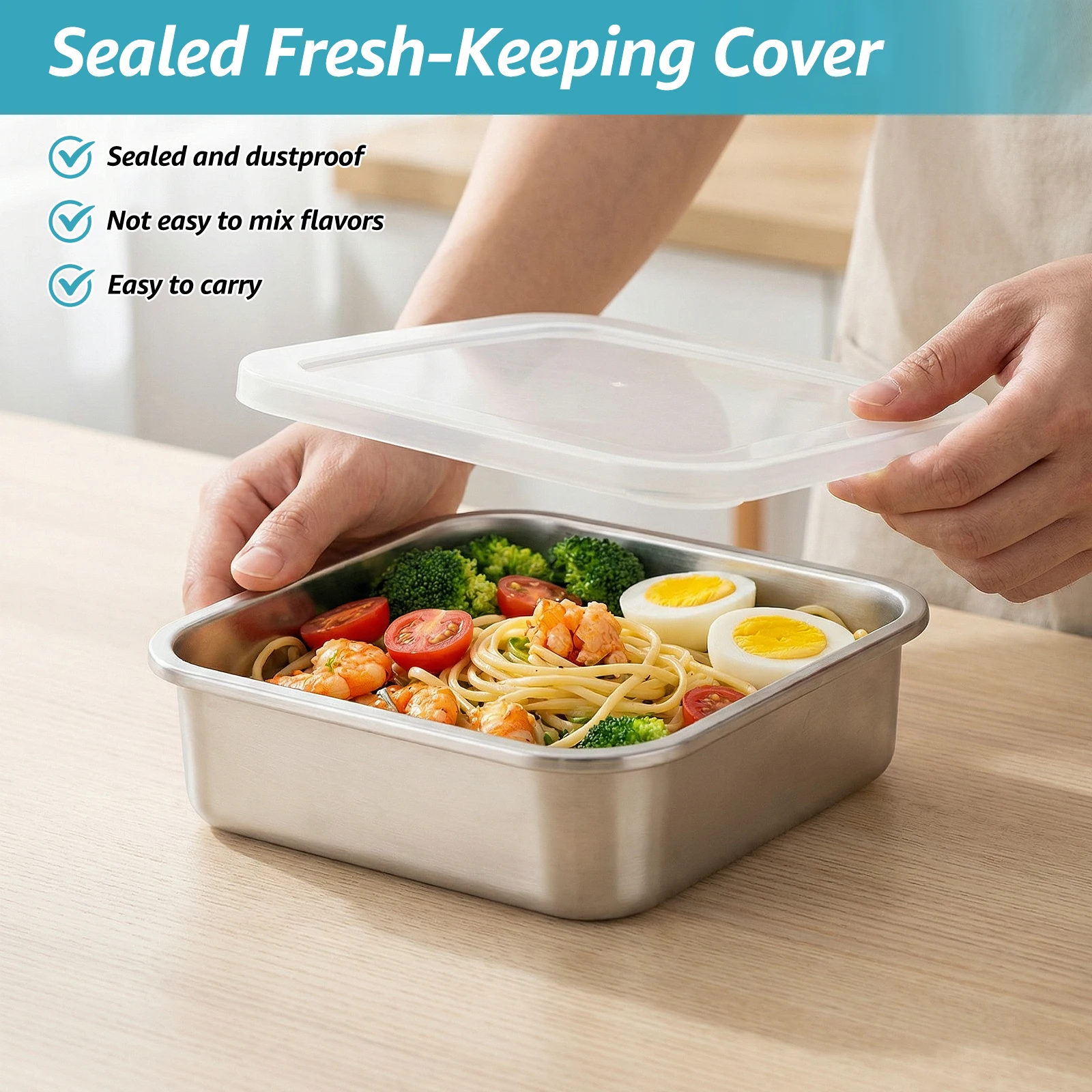 2 in 1 Stainless Steel Fruit W - Meal Prep Rice ulasan dan harga