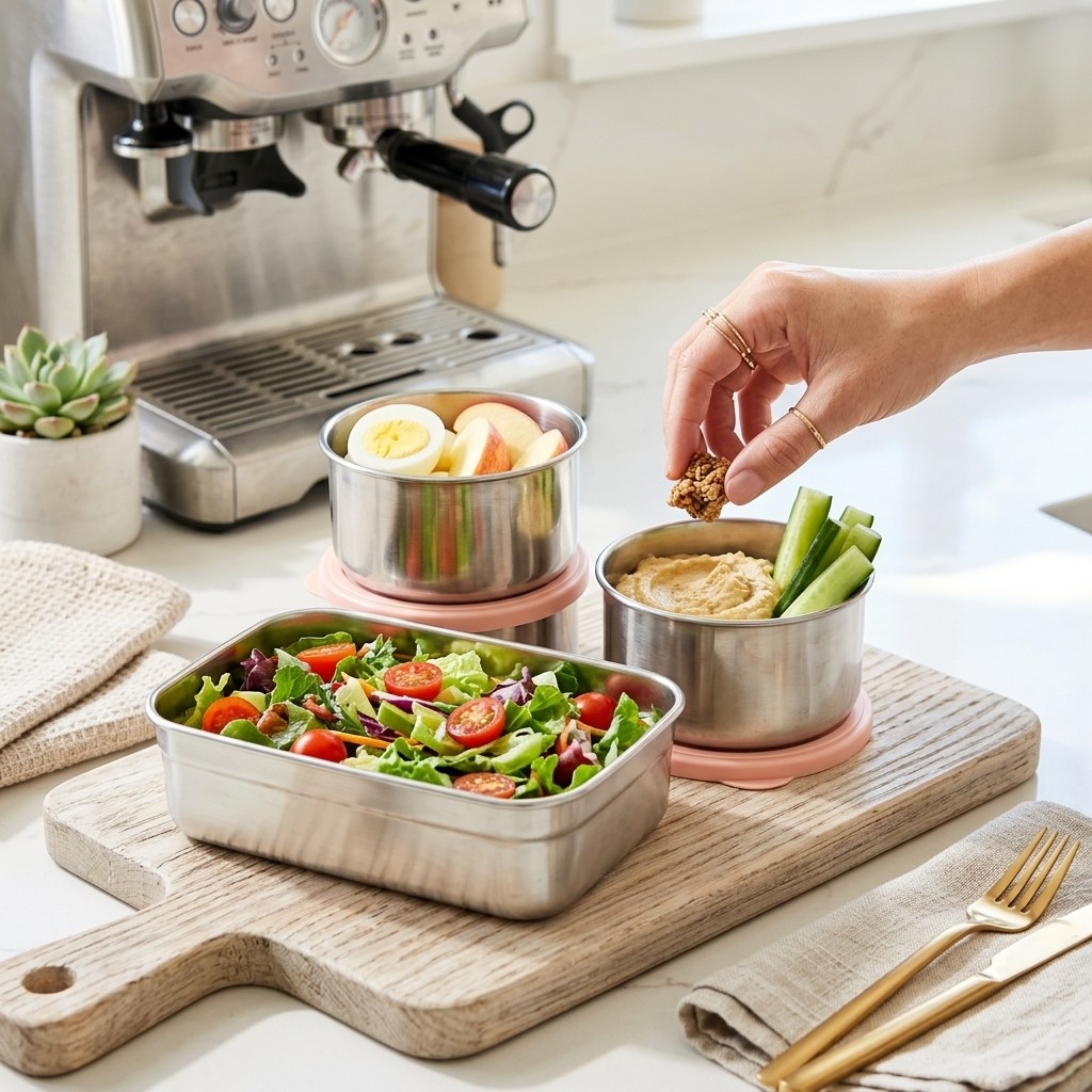 Microwave Safe 304 Stainless S - Meal Prep Meal Ideas ulasan dan harga