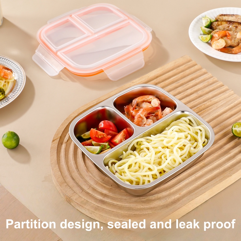 304 Stainless Steel Lunch Box, - Meal Prep Meal Ideas ulasan dan harga