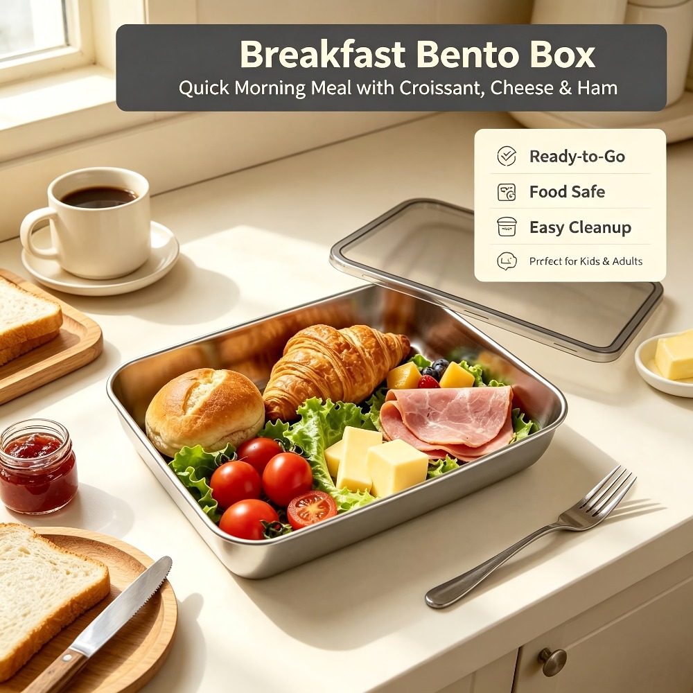 6pcs Stainless Steel Food Stor - Meal Prep Menu ulasan dan harga