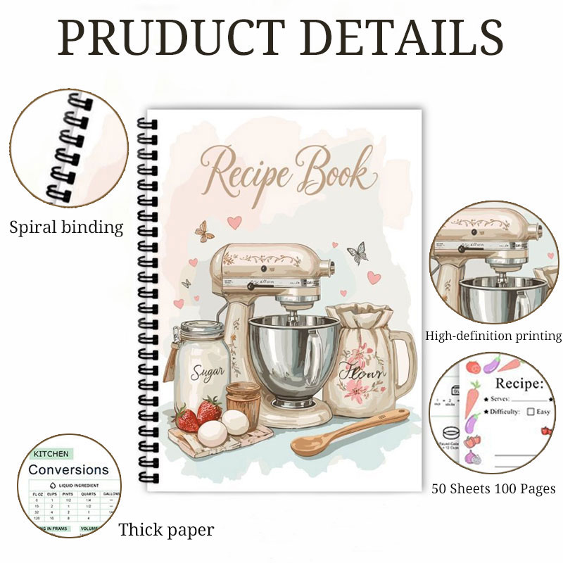 Recipe Journal 100 Sheets Blan - Meal Prep Plan ulasan dan harga