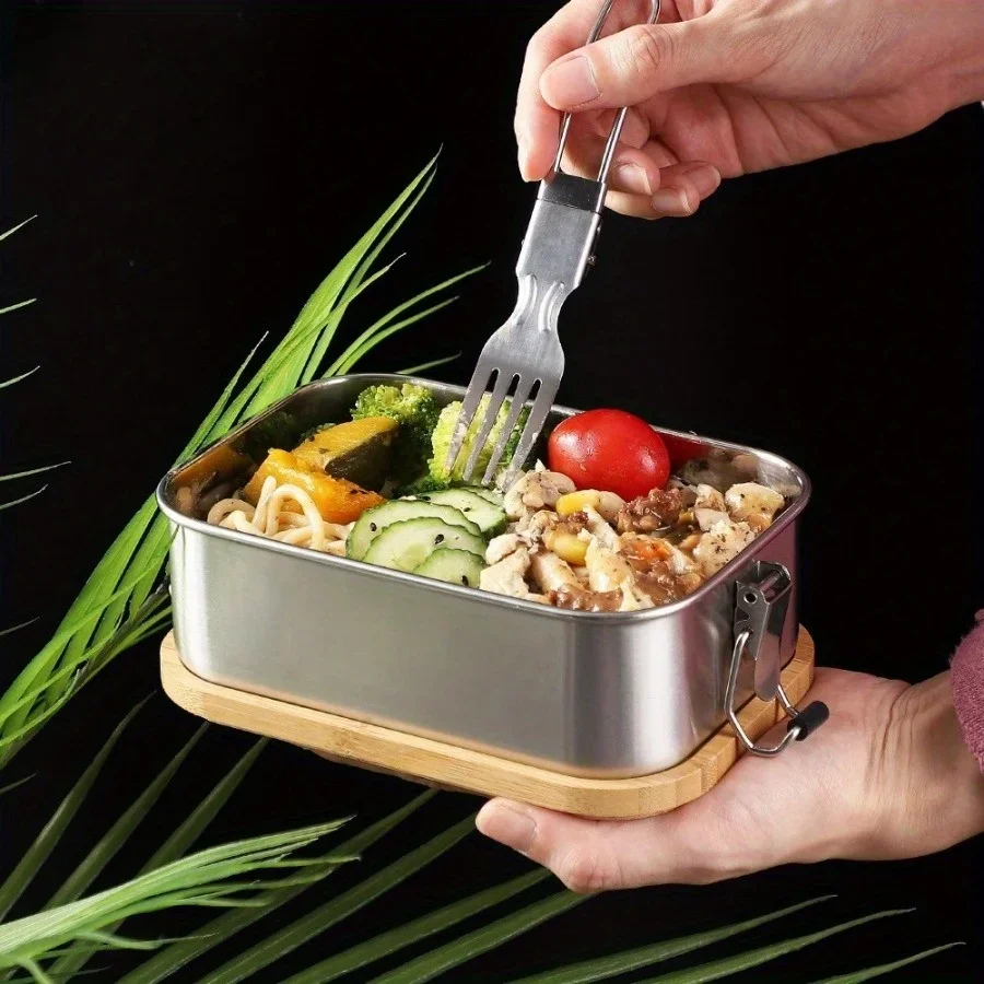 New 304 Stainless Steel Bamboo - Stainless Bento Box ulasan dan harga