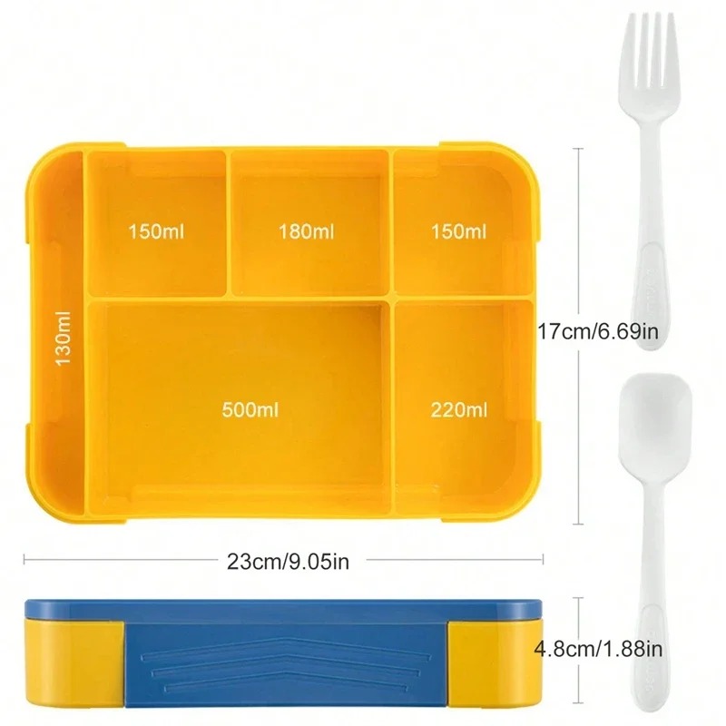 1330ML Bento Lunch Box Kids Ad - Meal Prep Meal Ideas ulasan dan harga