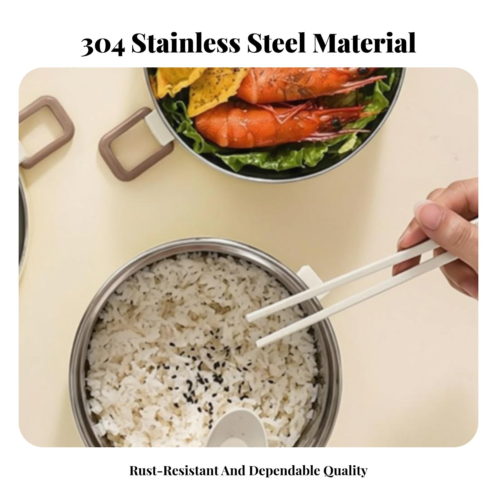 Stainless Steel Lunch Box, Mul - Stainless Bento Box ulasan dan harga