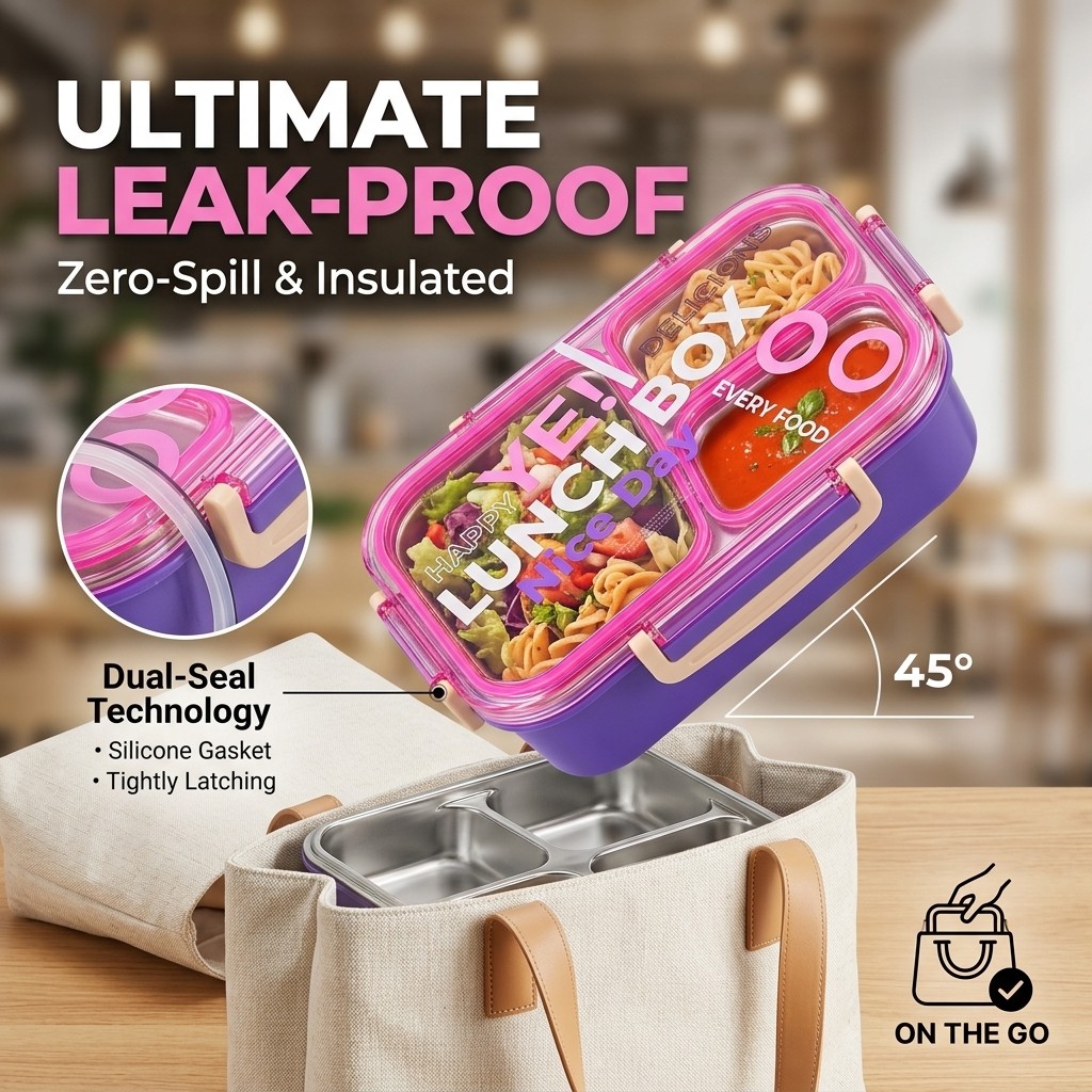 Microwavable 304 Stainless Ste - Meal Prep Meal Ideas ulasan dan harga