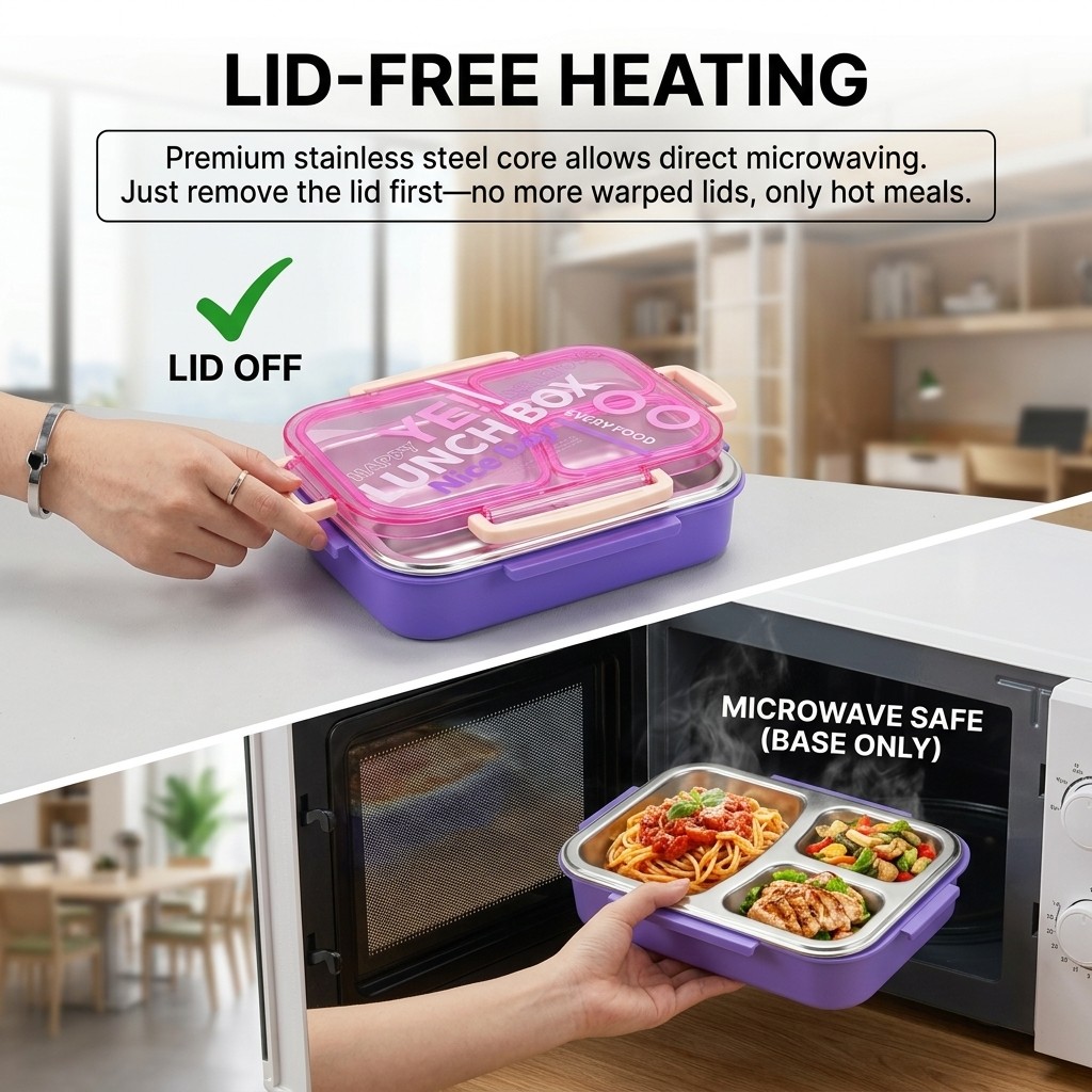 Microwavable 304 Stainless Ste - Meal Prep Meal Ideas ulasan dan harga