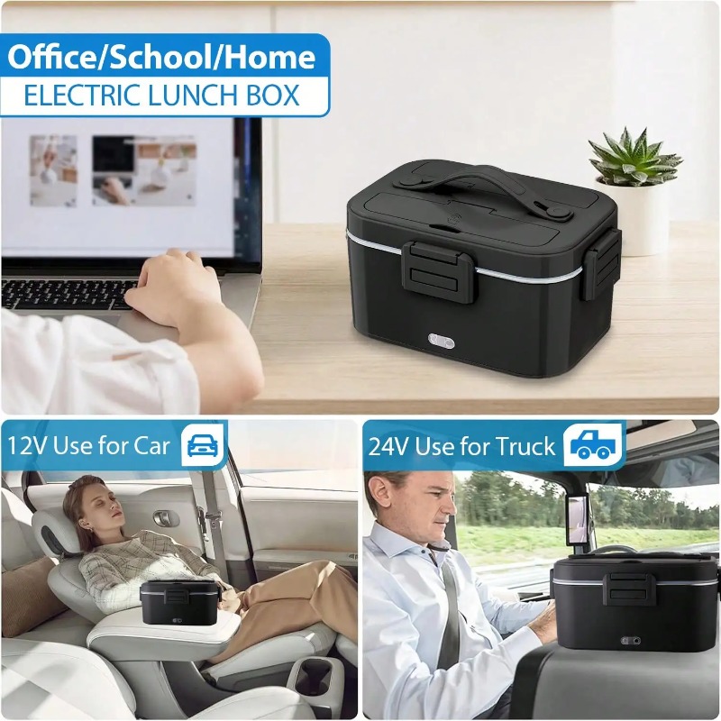 100W Electric Heated Lunch Box - Stainless Bento Box ulasan dan harga