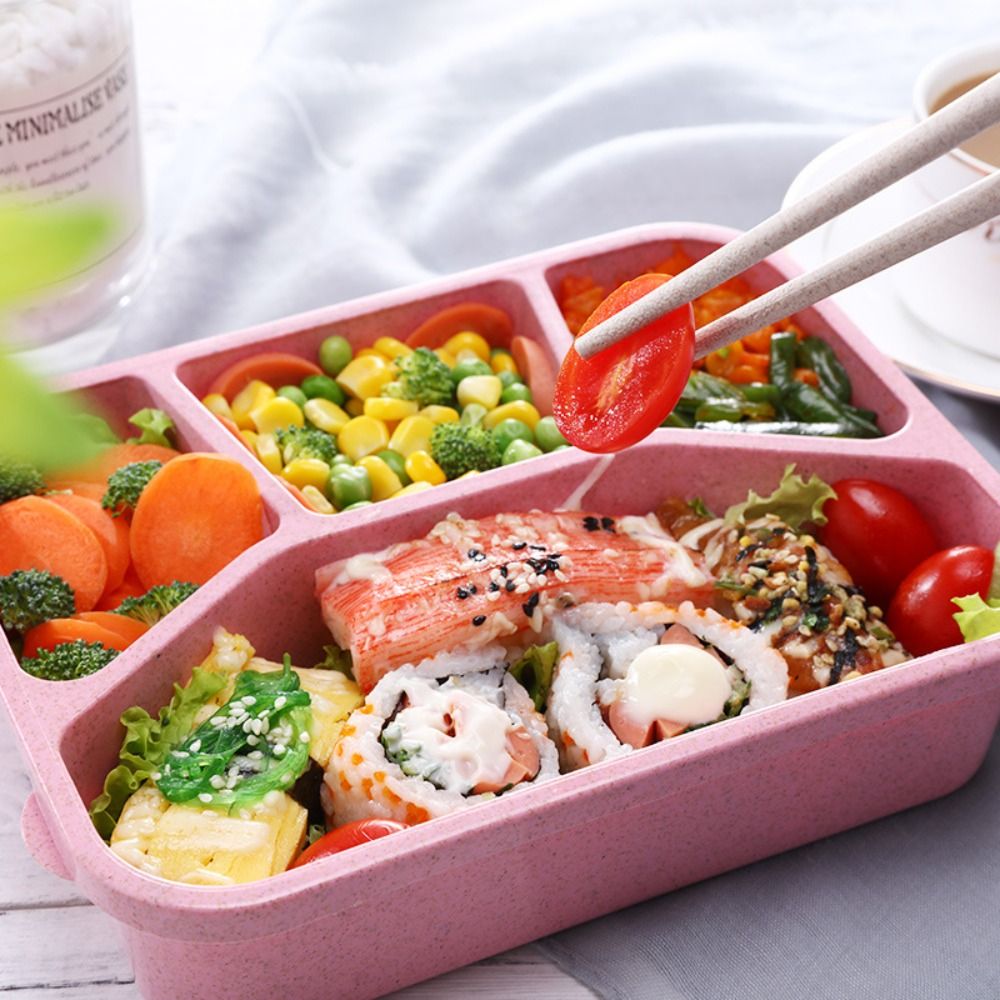 4 Compartments Kids Bento Box  - Meal Prep Meal Ideas ulasan dan harga
