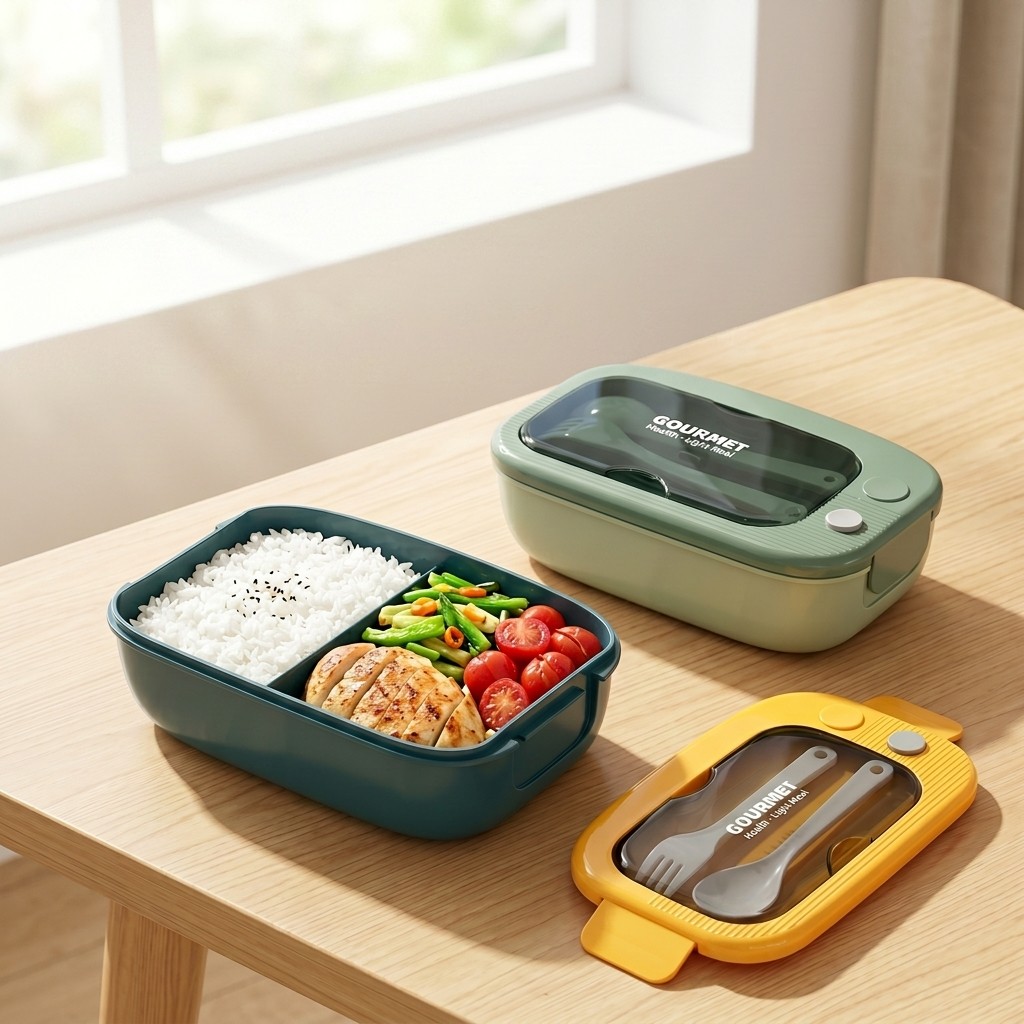 Microwavable Plastic Bento Box - Meal Prep Meal Ideas ulasan dan harga