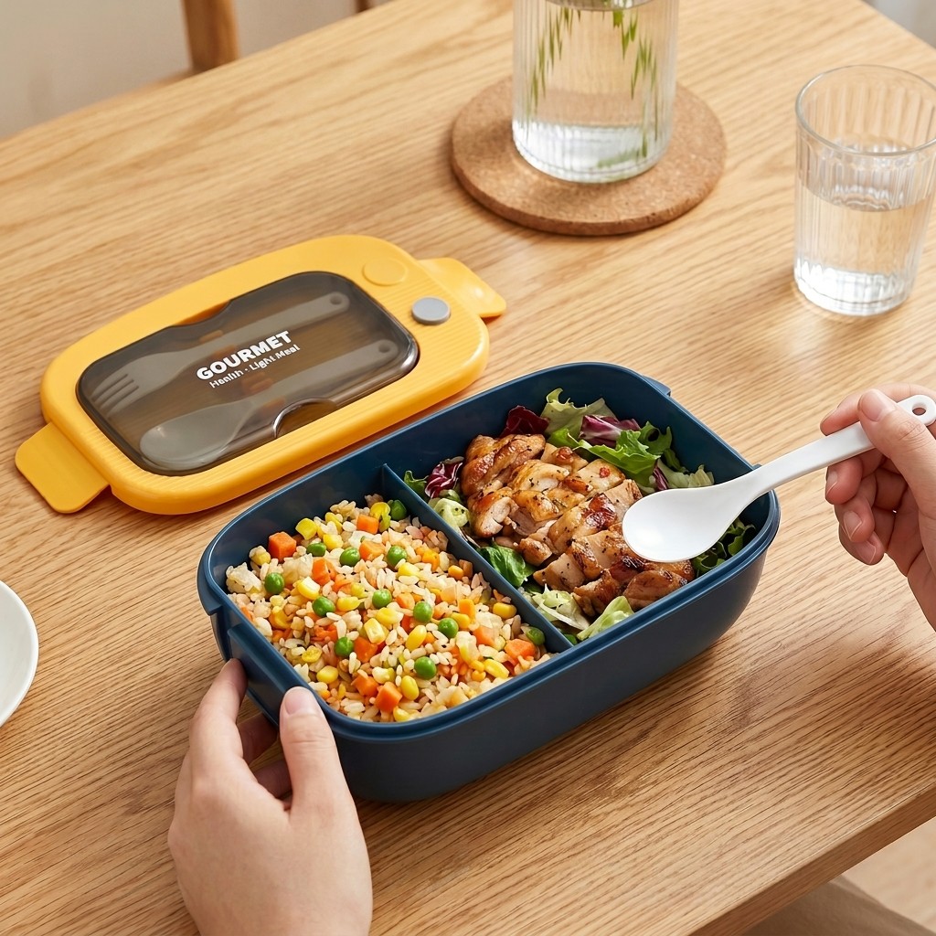 Microwavable Plastic Bento Box - Meal Prep Meal Ideas ulasan dan harga