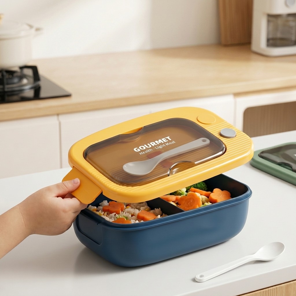 Microwavable Plastic Bento Box - Meal Prep Meal Ideas ulasan dan harga