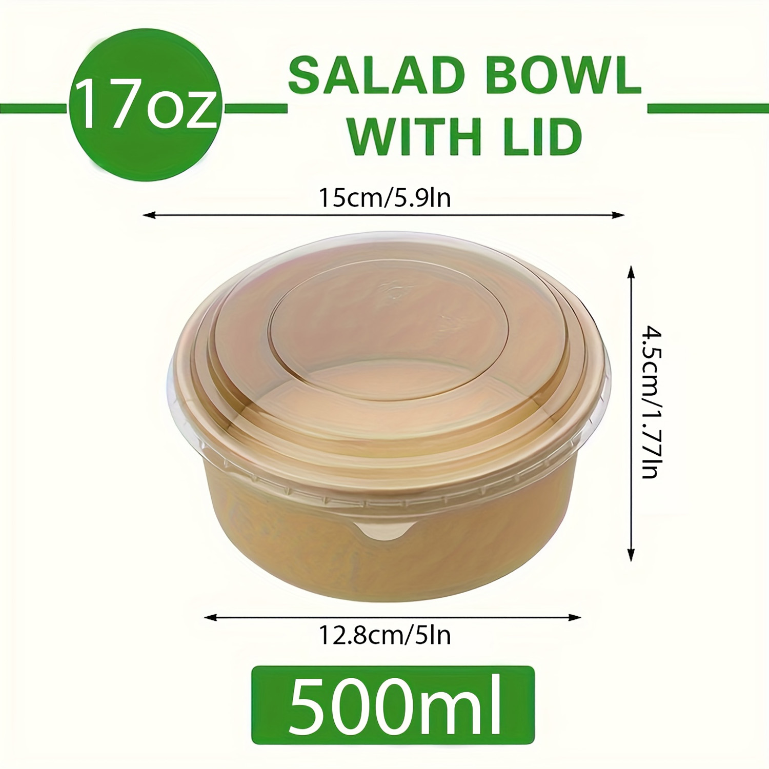 17Oz/500Ml 25/50 Pack Paper Bo - Meal Prep Plan ulasan dan harga