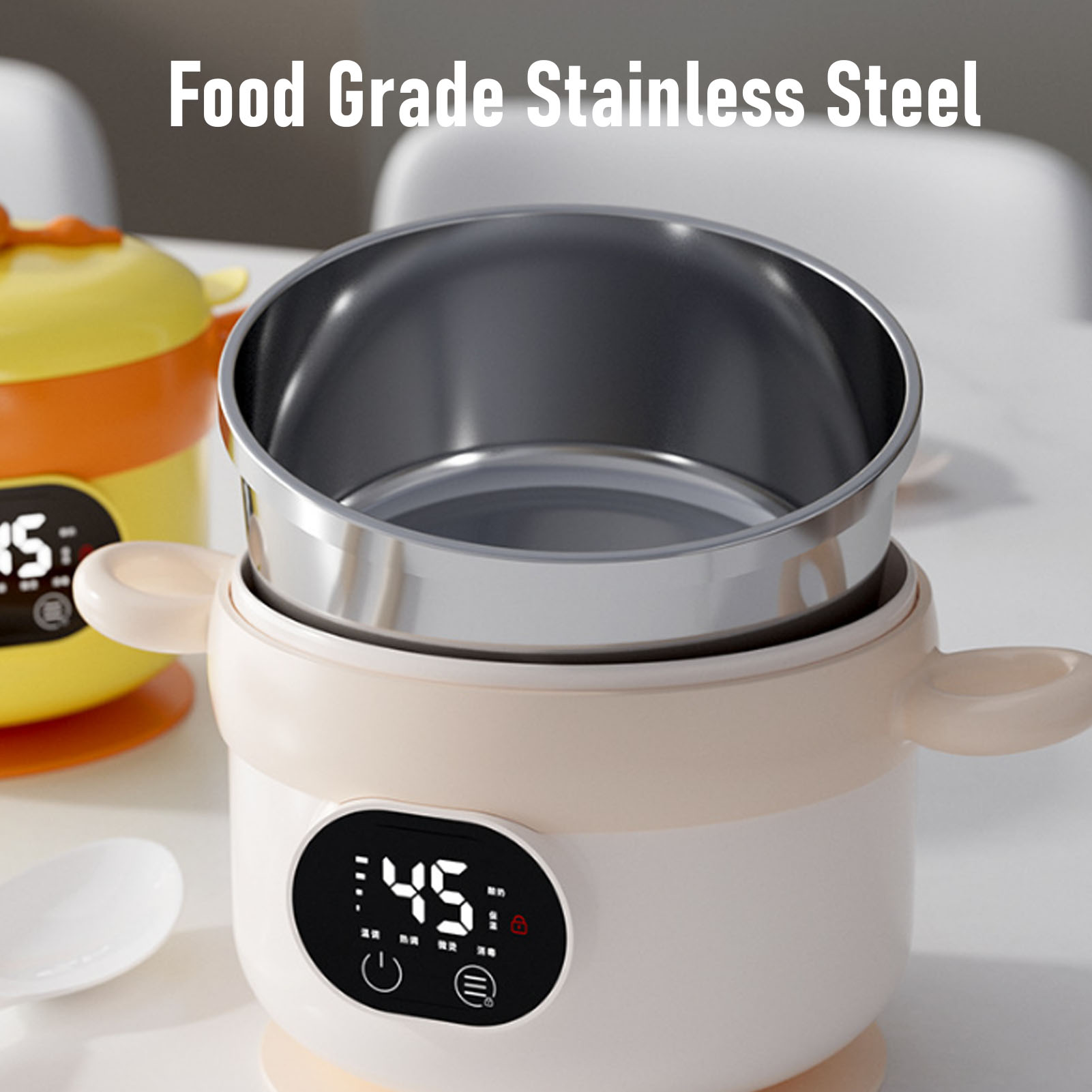Food Warmer Bowl Electric Lunc - Stainless Bento Box ulasan dan harga