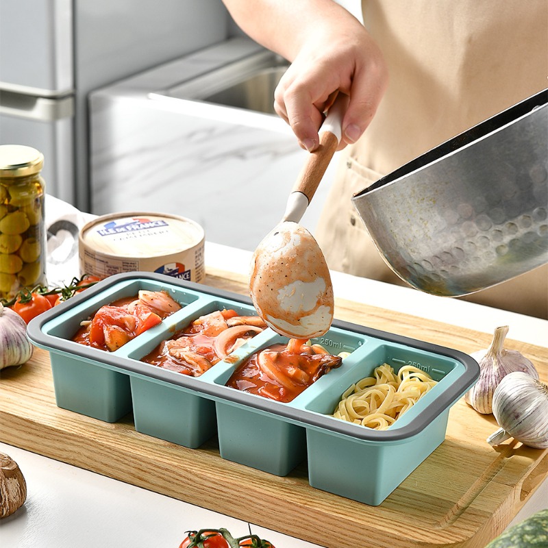 1pc Silicone Food Freezer Tray - Meal Prep Menu ulasan dan harga