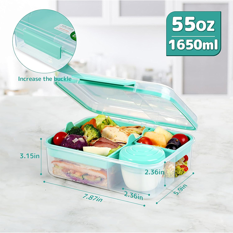 4 Compartment Leakproof Bento  - Meal Prep Menu ulasan dan harga