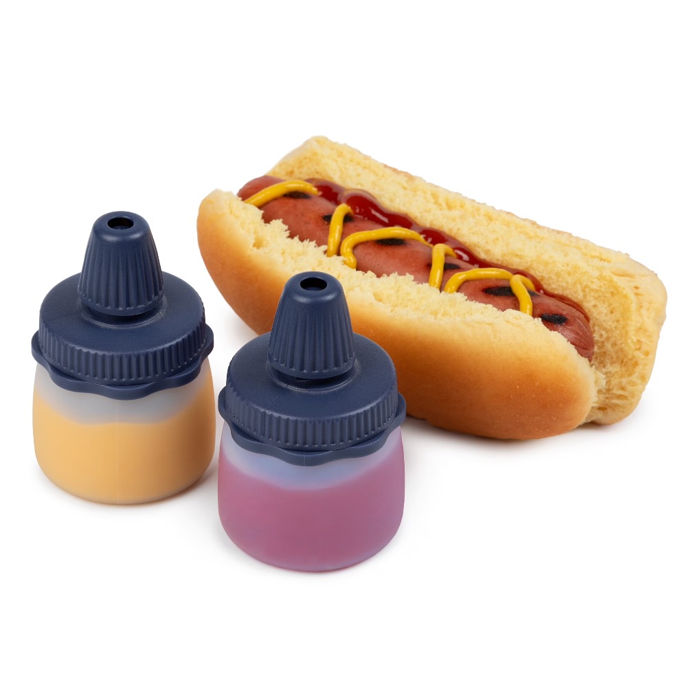 Silicone Squeeze Bottles Blue  - Sauce Squeeze Bottle ulasan dan harga