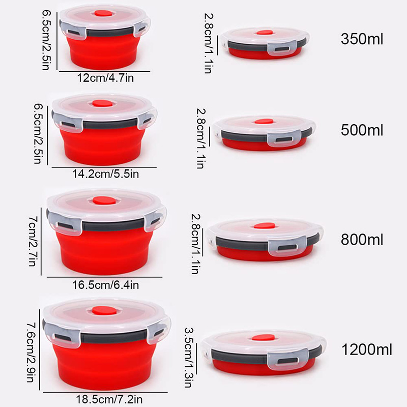 Collapsible Food Storage Conta - Meal Prep Chia Pudding ulasan dan harga