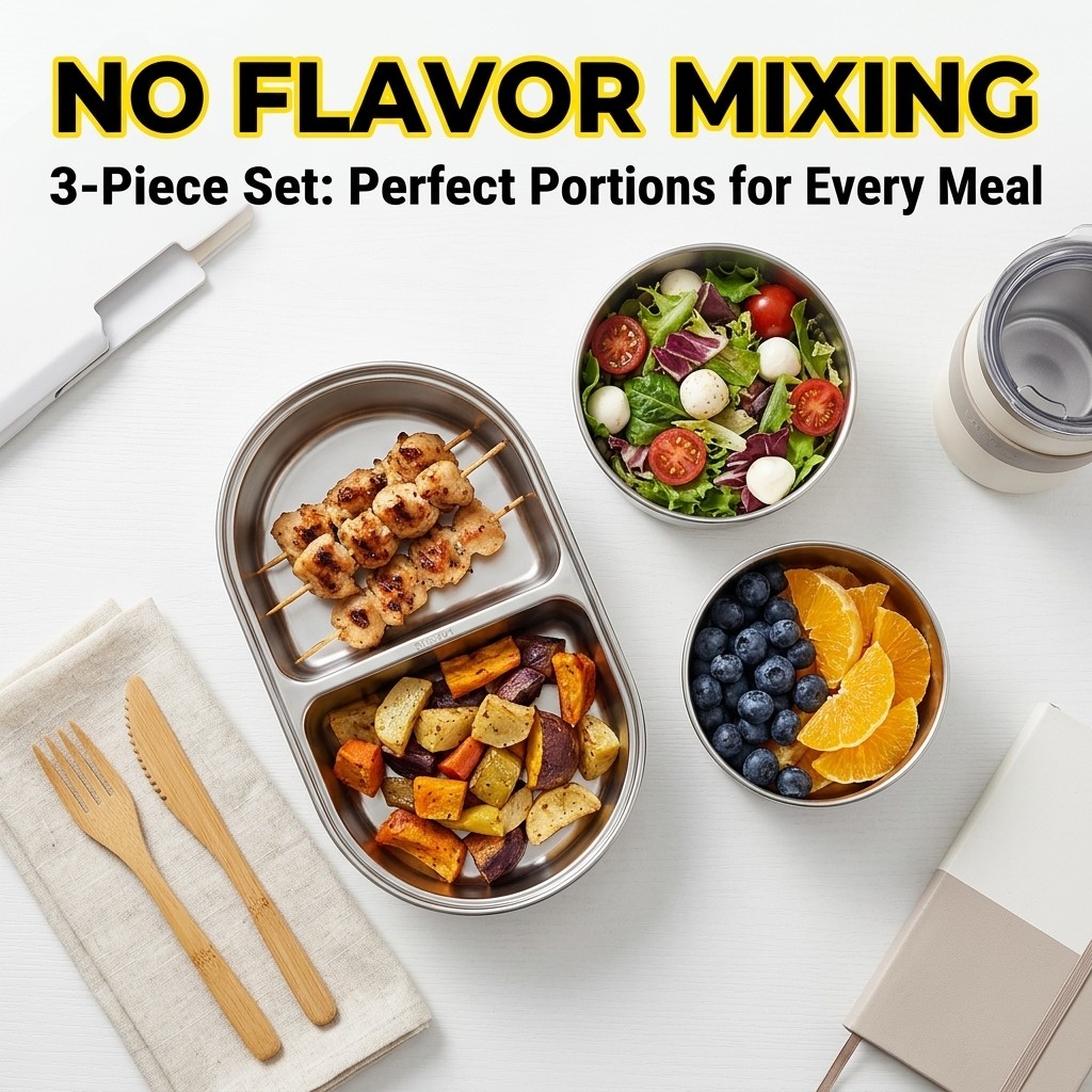 Microwave Safe 304 Stainless S - Meal Prep Meal Ideas ulasan dan harga