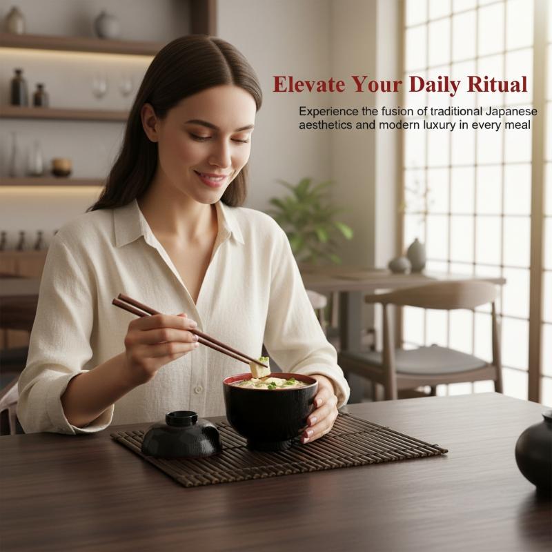 2 Tone Miso Soup Bowl with Lid - Meal Prep Rice ulasan dan harga