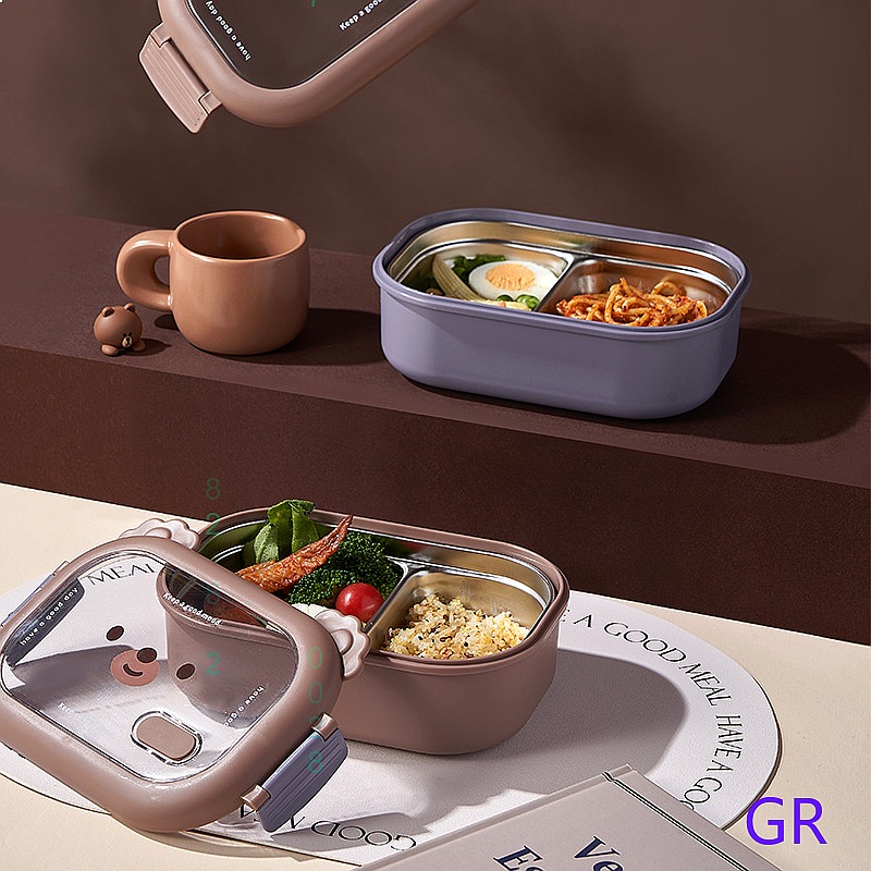 Cute Bear Stainless Steel Insu - Stainless Bento Box ulasan dan harga