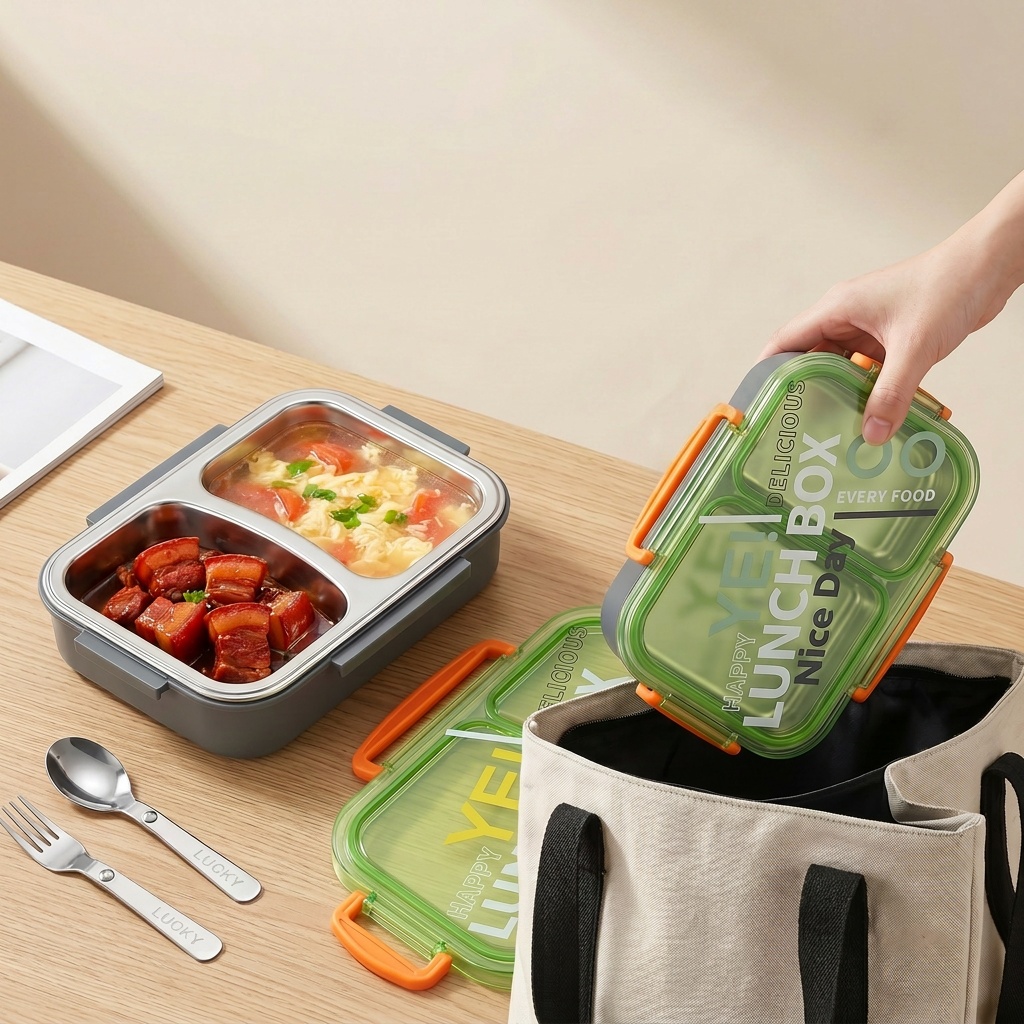 Microwavable 304 Stainless Ste - Meal Prep Meal Ideas ulasan dan harga