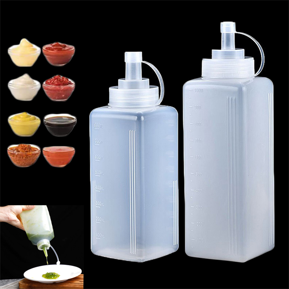 1pack 800/1000ml Plastic Squee - Sauce Squeeze Bottle ulasan dan harga