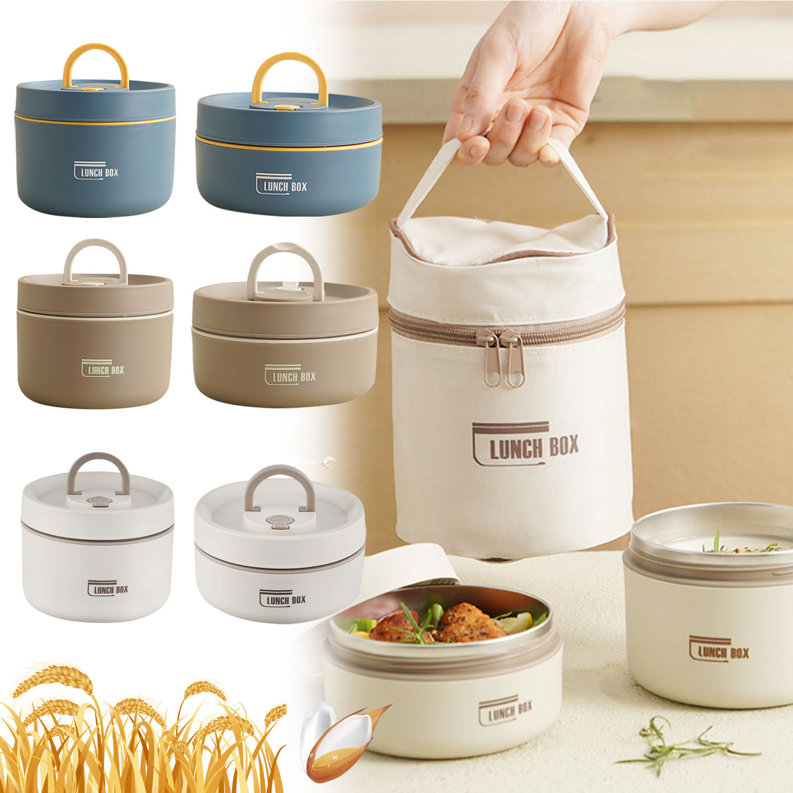 Thermal Lunch Box Stainless St - Stainless Bento Box ulasan dan harga