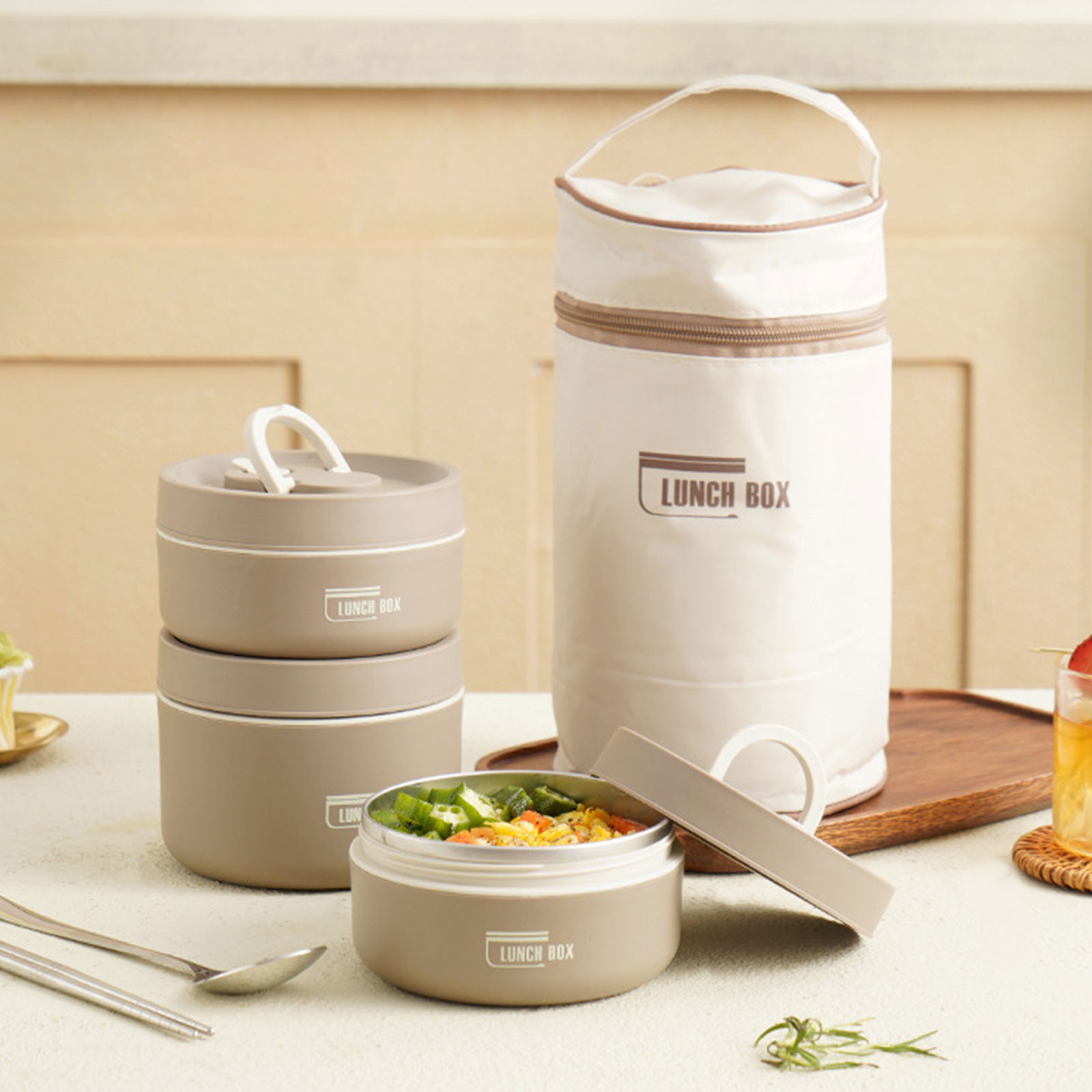 Thermal Lunch Box Stainless St - Stainless Bento Box ulasan dan harga