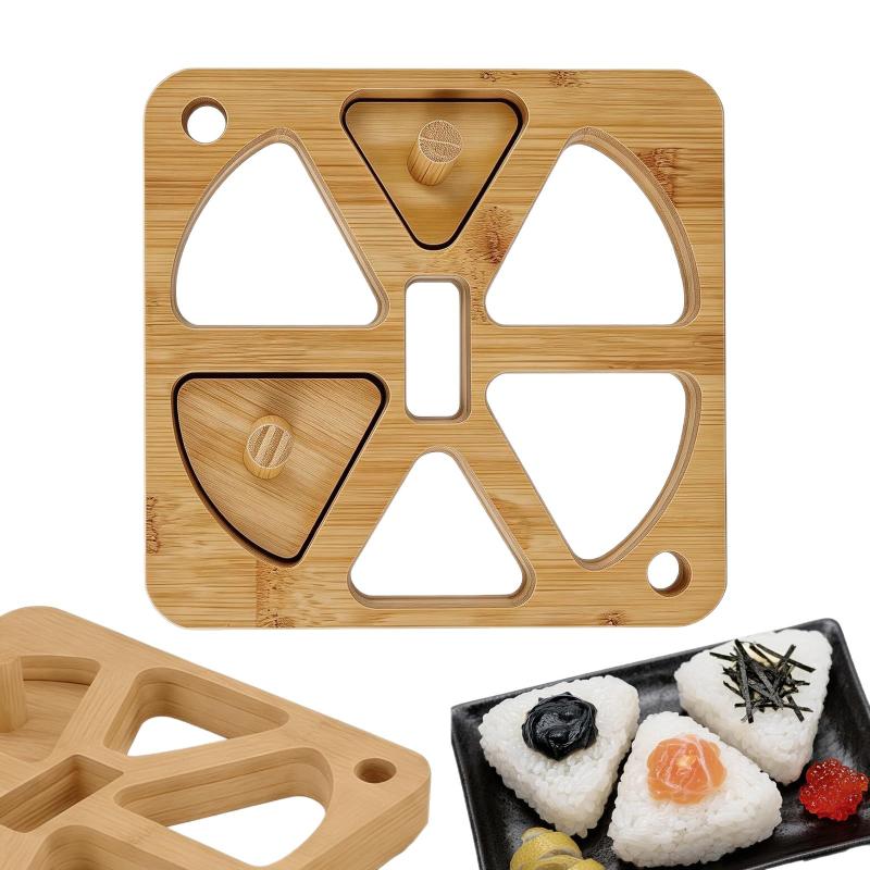 Wooden Onigiri Rice Ball Mold  - Meal Prep Rice ulasan dan harga
