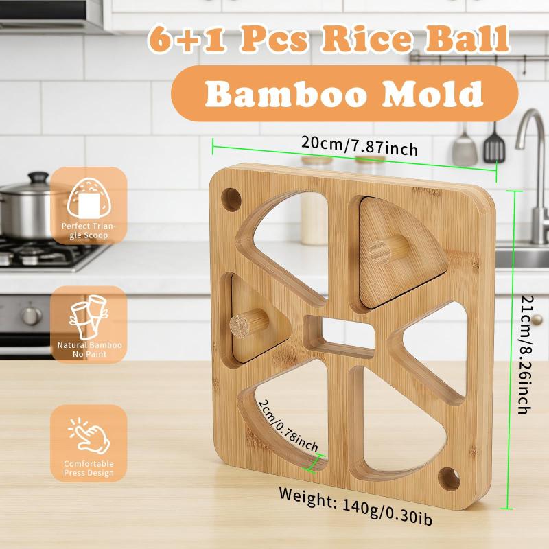 Wooden Onigiri Rice Ball Mold  - Meal Prep Rice ulasan dan harga
