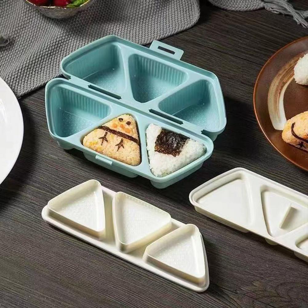 6-Cavity Triangle Onigiri Mold - Meal Prep Rice ulasan dan harga