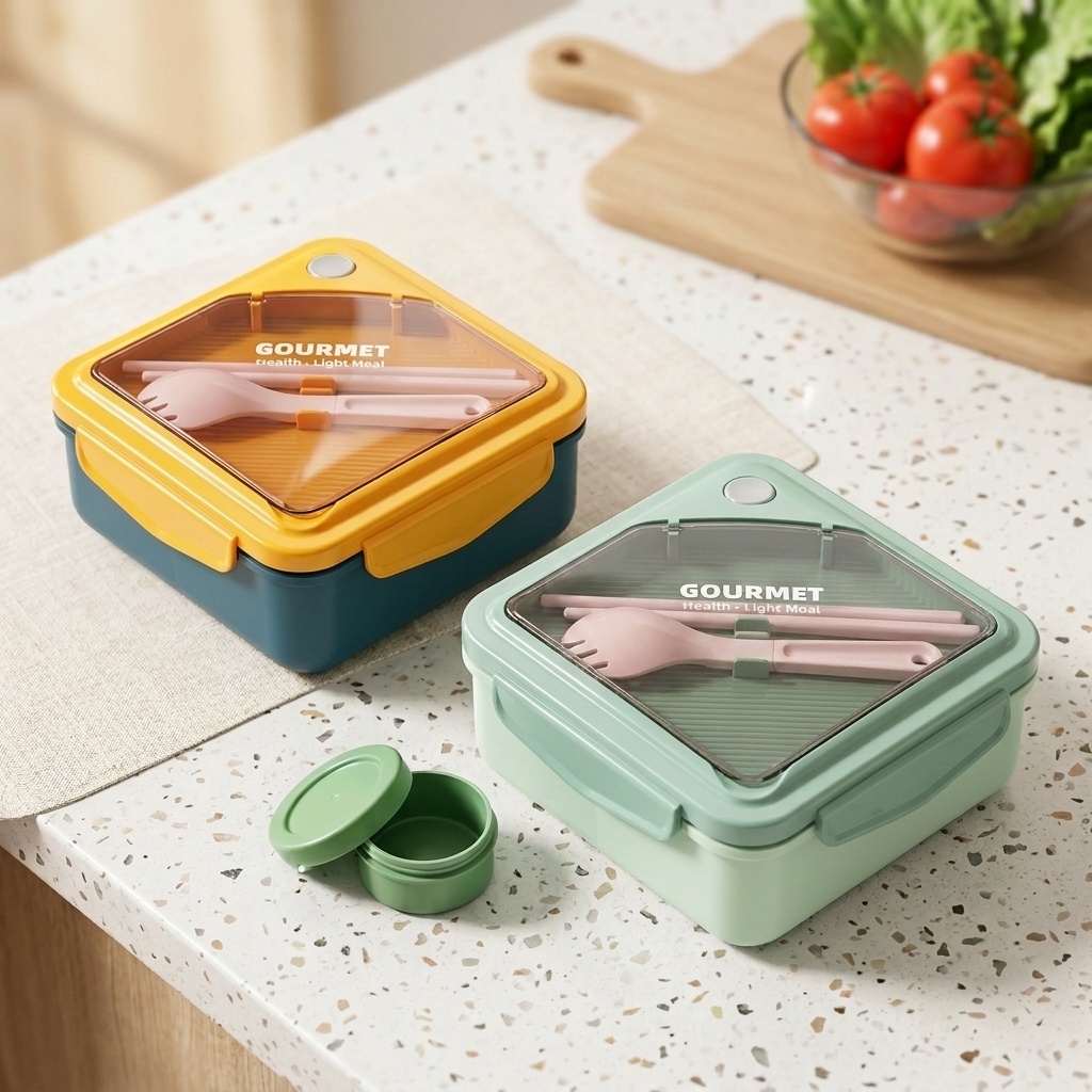 Sealed Plastic Bento Lunch Box - Meal Prep Meal Ideas ulasan dan harga